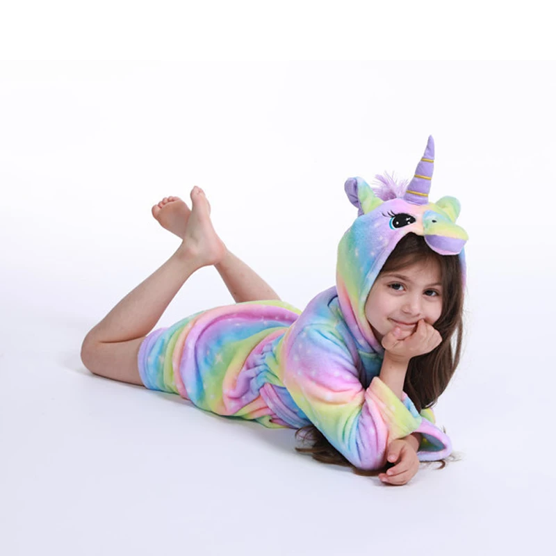 Kid Colorful Animal Night-robe Pajamas Girl Boy Winter Unicorn Nightgown Flannel Star Anime Jumpsuit Pijama Cosplay Sleepwear
Kid Colorful Animal Night-robe Pajamas Girl Boy Winter Unicorn Nightgown Flannel Star Anime Jumpsuit Pijama Cosplay Sleepwear