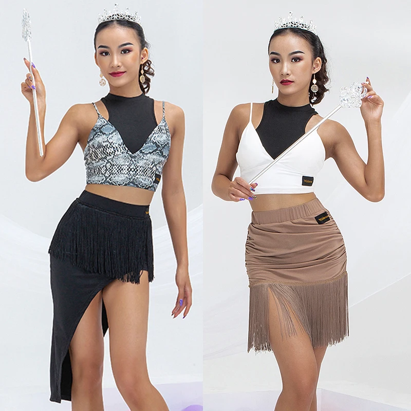 Latin Dance Sling Top Tassel Skirts For Women Two-Piece Suit National Standard Latin Dance Performance Dress Practice Clothes
Latin Dance Sling Top Tassel Skirts For Women Two-Piece Suit National Standard Latin Dance Performance Dress Practice Clothes