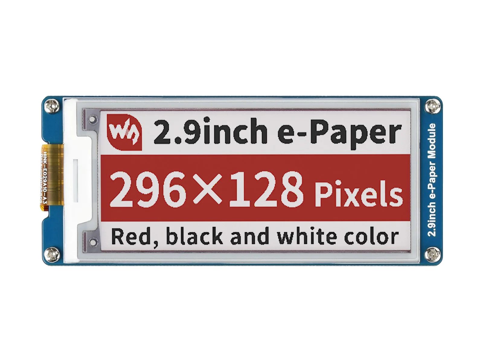 Waveshare 296x128 2.9inch E-Ink display red/white/black three-color e-paper SPI interface for Raspberry Pi/STM32 3.3V/5V
Waveshare 296x128 2.9inch E-Ink display red/white/black three-color e-paper SPI interface for Raspberry Pi/STM32 3.3V/5V