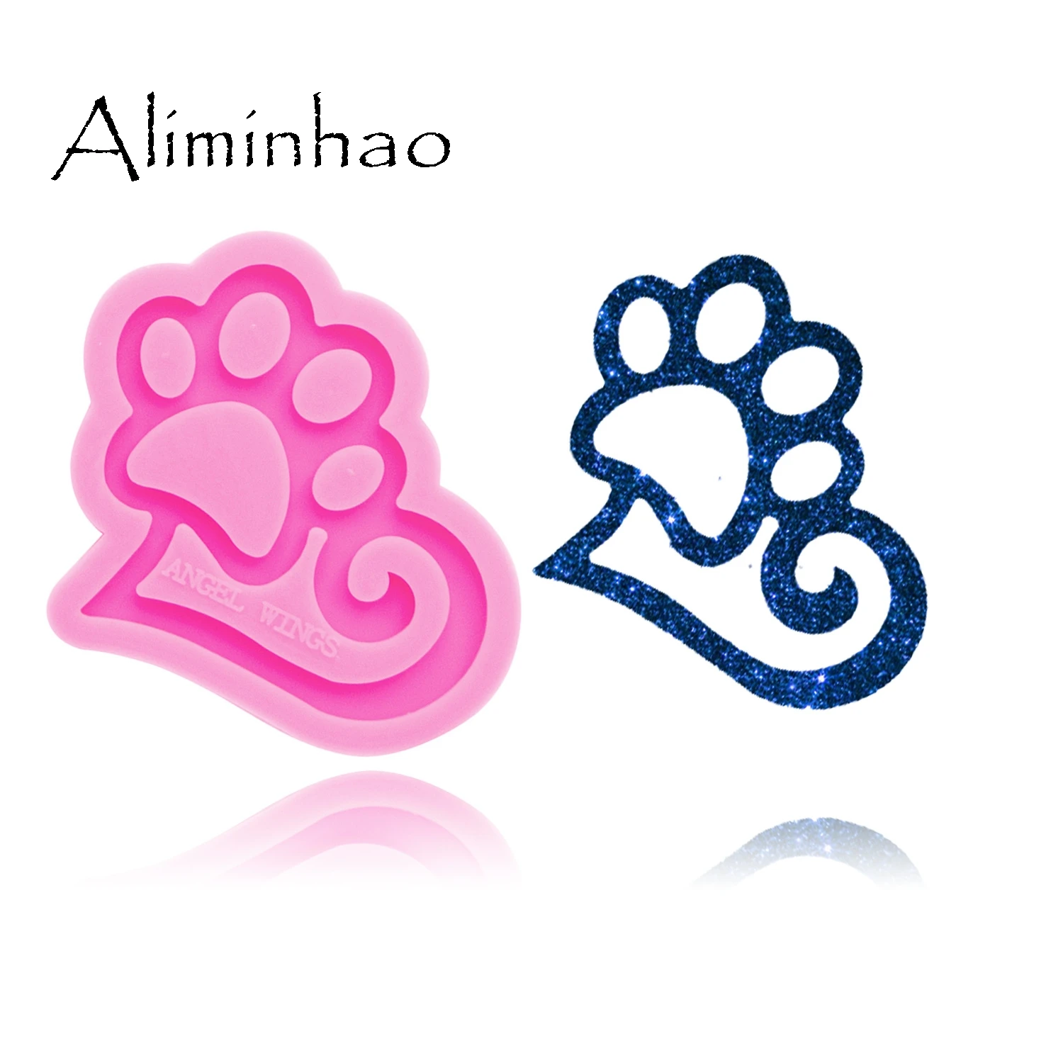 DY0287 Shiny Bear paw and love shape Silicone Molds DIY epoxy resin molds Keychain silicone mold craft for Key ring decoration
DY0287 Shiny Bear paw and love shape Silicone Molds DIY epoxy resin molds Keychain silicone mold craft for Key ring decoration
