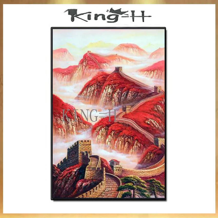 High quality Original Chinese Great Wall Landscape Hand paint Oil Painting by Professional Artist
High quality Original Chinese Great Wall Landscape Hand paint Oil Painting by Professional Artist