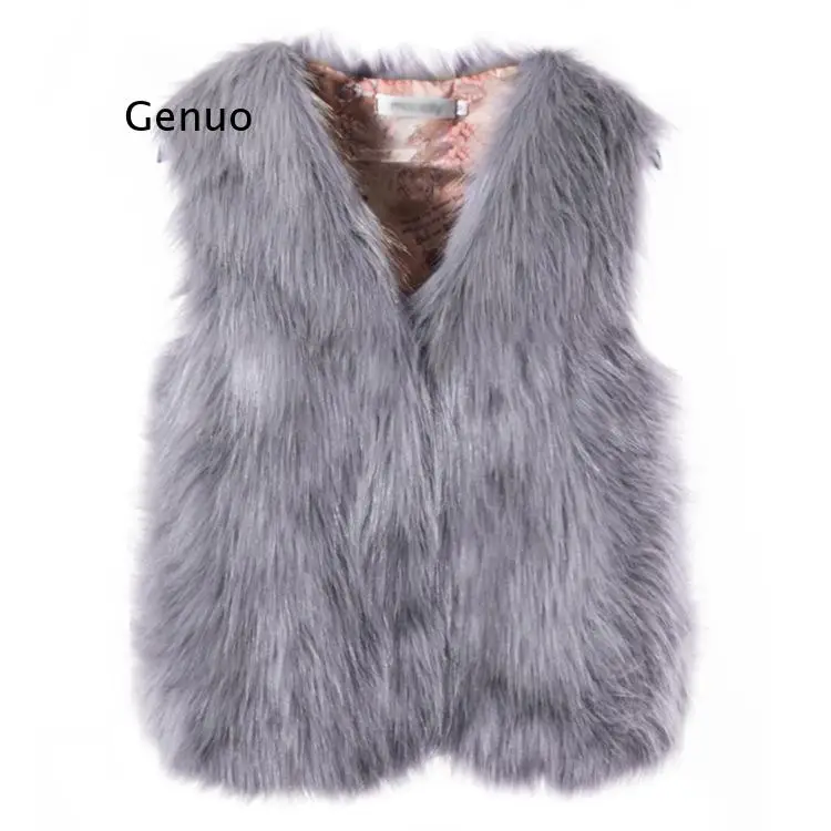 Faux Fur Coat Plush Casual Warm Slim Sleeveless Faux Artificial Fur Vest Winter Faux Fur Coats Women Gray Fur Jacket Outerwear
Faux Fur Coat Plush Casual Warm Slim Sleeveless Faux Artificial Fur Vest Winter Faux Fur Coats Women Gray Fur Jacket Outerwear