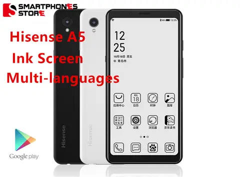 Hisense A5 google play multi languages ink Screen Phone Snapdragon 439 Android 9.0 5.84" 1440x720 4GB 64GB 4000mAh Read Phone