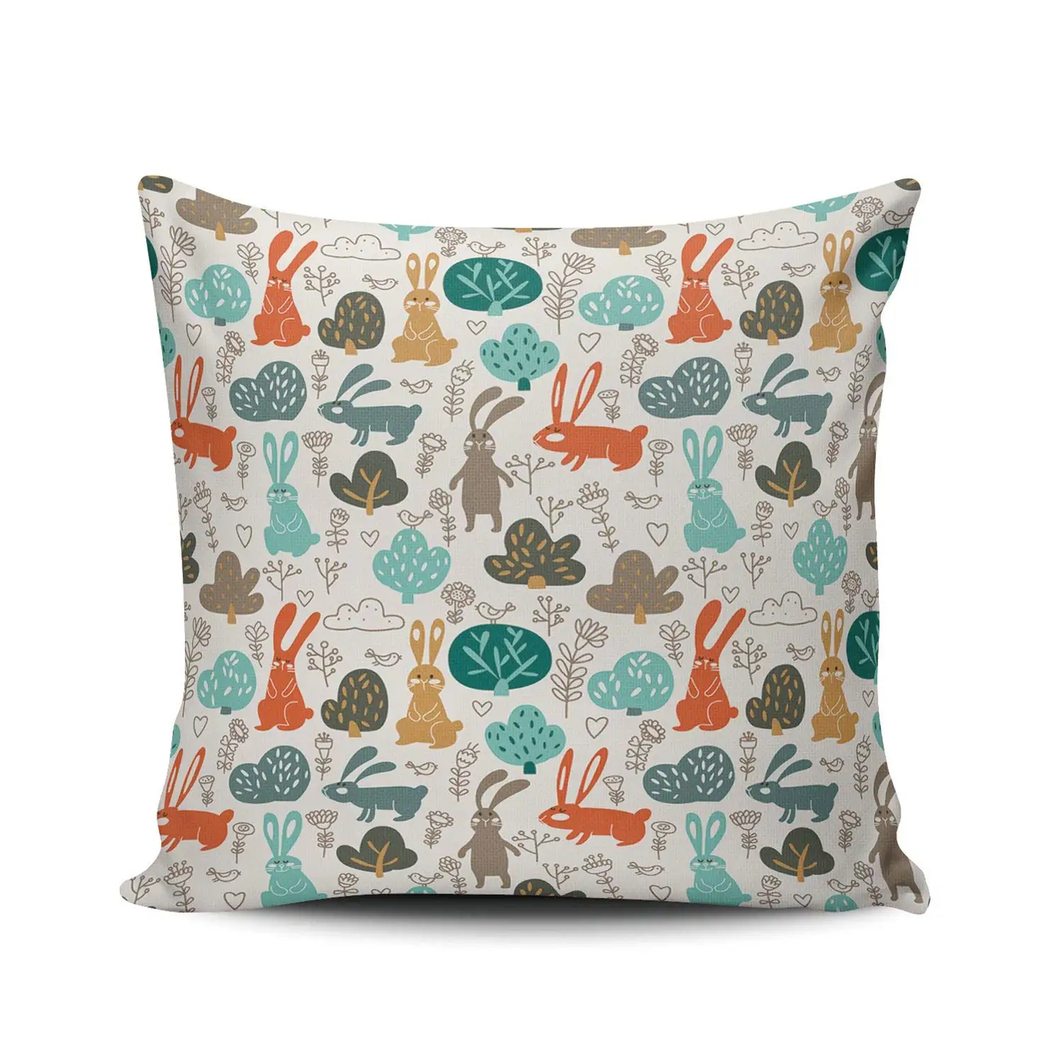Pillowcase Funny Animal Sweet Rabbits in Forest in Pastel Colors Decorative Throw Pillow Case Cushion Cover Square 22x22 Inch
Pillowcase Funny Animal Sweet Rabbits in Forest in Pastel Colors Decorative Throw Pillow Case Cushion Cover Square 22x22 Inch