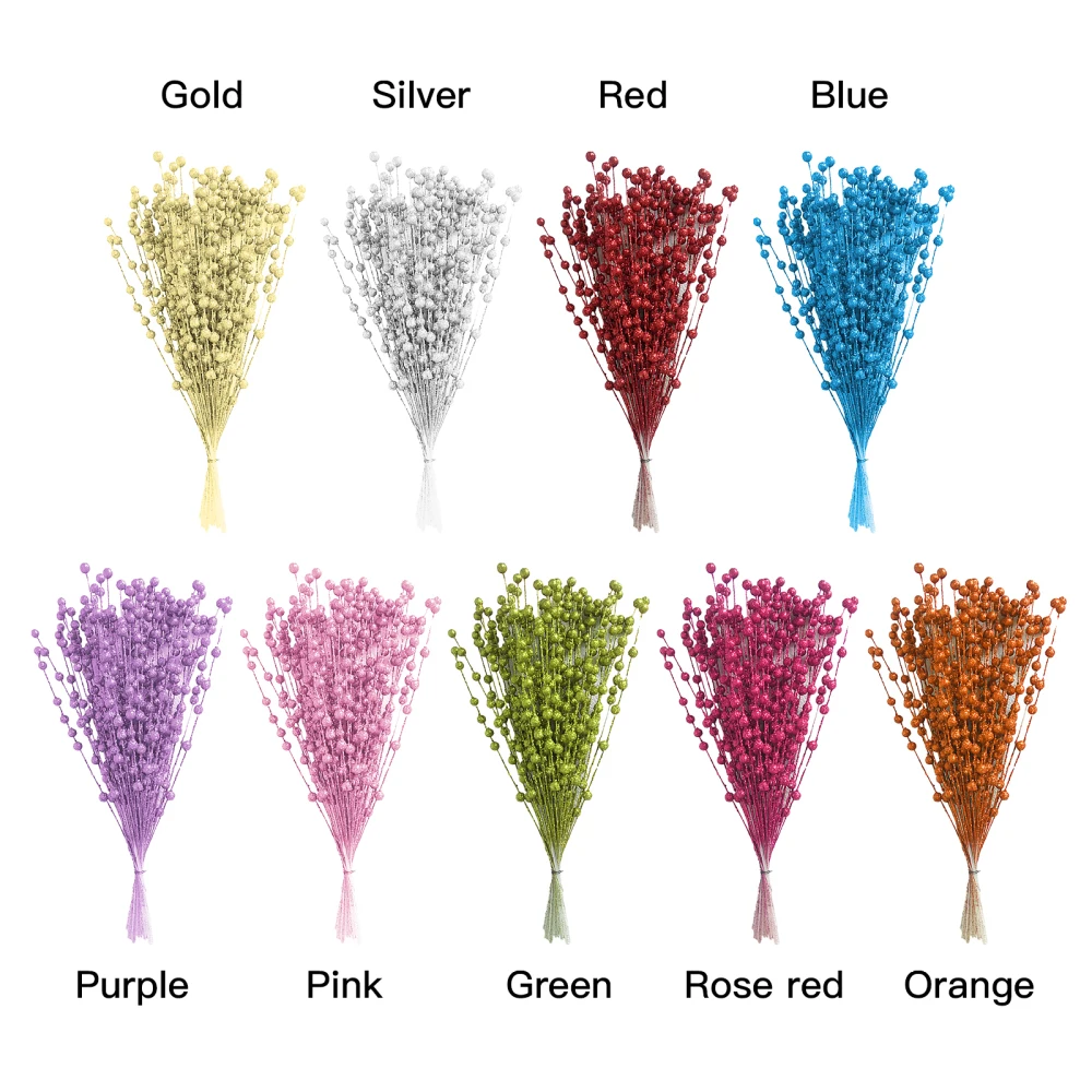 50pcs Christmas Glitter Berries Party Ornament Photography Supplies Flower Arrangement Holiday Home Decor 35-40cm
50pcs Christmas Glitter Berries Party Ornament Photography Supplies Flower Arrangement Holiday Home Decor 35-40cm
