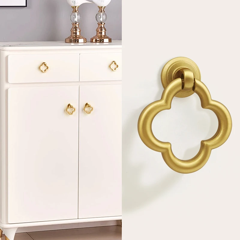 Four-leaf shape /Brass knob Cabinet Door Knobs and Handles Furnitures Cupboard Wardrobe Drawer Pull Handles with screw
Four-leaf shape /Brass knob Cabinet Door Knobs and Handles Furnitures Cupboard Wardrobe Drawer Pull Handles with screw