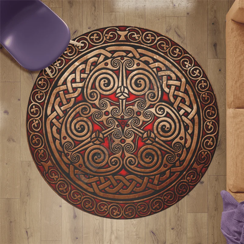 Viking Circle Rug Round shape Floor Mat 3D Printed Rug Non-slip Mat Dining Living Room Soft Bedroom Carpet 05
Viking Circle Rug Round shape Floor Mat 3D Printed Rug Non-slip Mat Dining Living Room Soft Bedroom Carpet 05