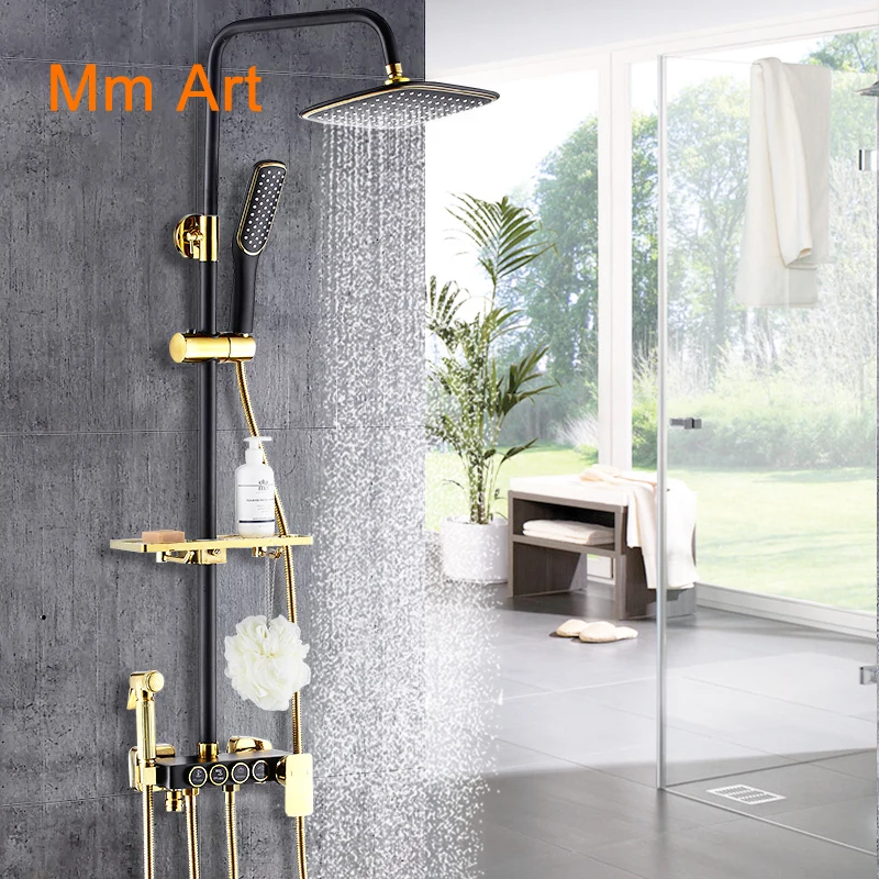 Black Shower Head Set Household Copper Bathroom Shower Nozzle Bathroom Bath Shower Set Bath Faucet
Black Shower Head Set Household Copper Bathroom Shower Nozzle Bathroom Bath Shower Set Bath Faucet