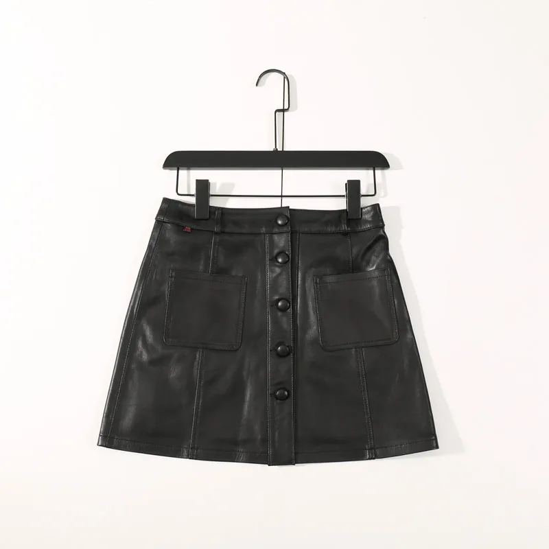 2021 Spring New Leather Short Skirt Female Sheepskin A-line Skirt Was Thin Skirt High Waist Bag Hip Skirt Leather Skirt
2021 Spring New Leather Short Skirt Female Sheepskin A-line Skirt Was Thin Skirt High Waist Bag Hip Skirt Leather Skirt