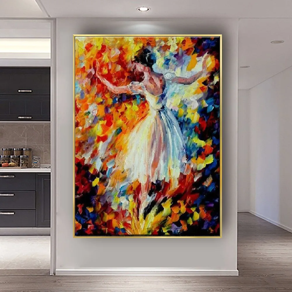 Hand-Painted Oil Painting Abstract Knife Poster Dancing Girl Canvas Paintings Modern Home Decor Wall Art Pictures Living Room
Hand-Painted Oil Painting Abstract Knife Poster Dancing Girl Canvas Paintings Modern Home Decor Wall Art Pictures Living Room