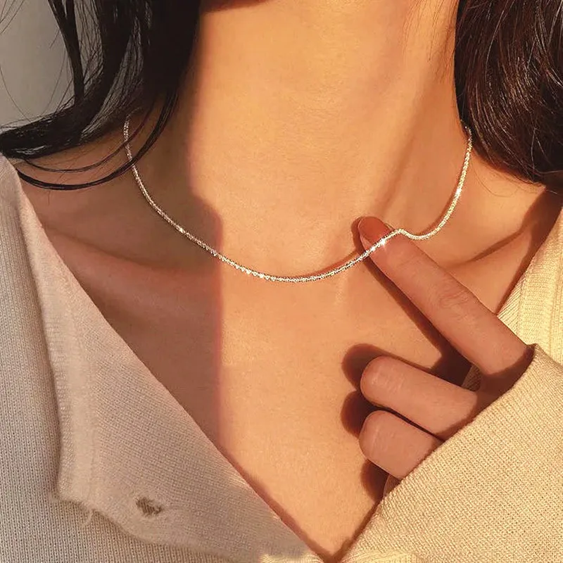 Ins Wind Y2K Sparkling Gypsophila Clavicle Necklace for Women Girl Collar 925 Silver Necklaces Chains Female Fine Jewelry Gifts
Ins Wind Y2K Sparkling Gypsophila Clavicle Necklace for Women Girl Collar 925 Silver Necklaces Chains Female Fine Jewelry Gifts