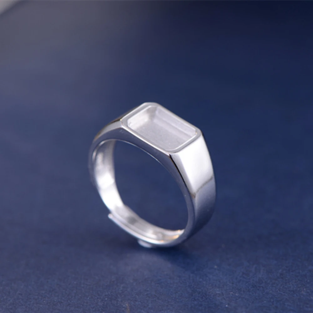 Ring Blank (8x10mm Rectangle Blank) Long-Lasting White Gold Plated 925 Silver Ring Setting Adjustable Ring Base R789B
Ring Blank (8x10mm Rectangle Blank) Long-Lasting White Gold Plated 925 Silver Ring Setting Adjustable Ring Base R789B