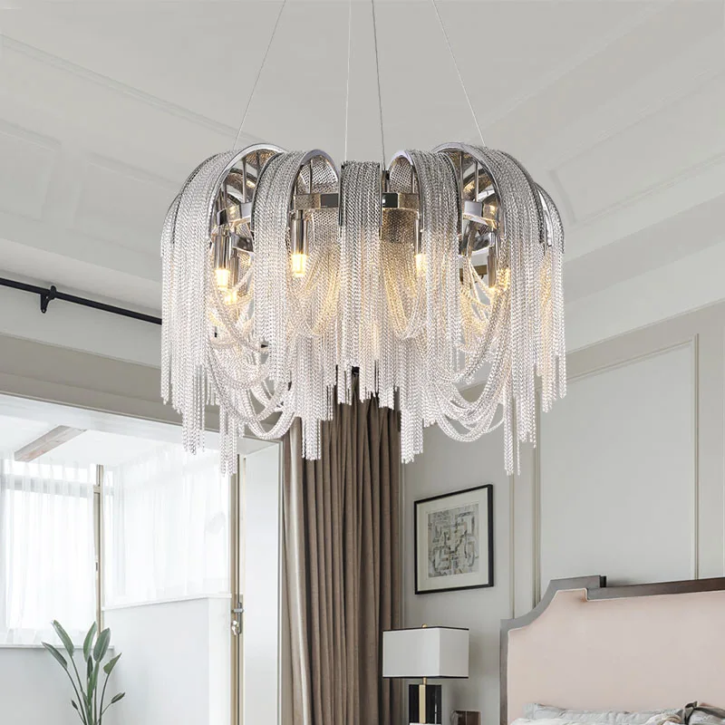 Manggic Modern Vintage Aluminium chandelier Home Hotel Restaurant Lamp Luxury Aluminium Chain Italian Chain Button Lighting
Manggic Modern Vintage Aluminium chandelier Home Hotel Restaurant Lamp Luxury Aluminium Chain Italian Chain Button Lighting