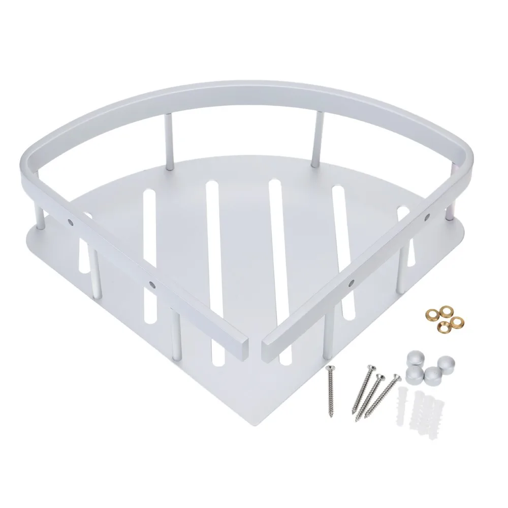 Handy Multifunctional Space-saving Wall-mounted Triangle Rack Shelf High Quality Aluminum Bathroom Corner Storage Shelf
Handy Multifunctional Space-saving Wall-mounted Triangle Rack Shelf High Quality Aluminum Bathroom Corner Storage Shelf