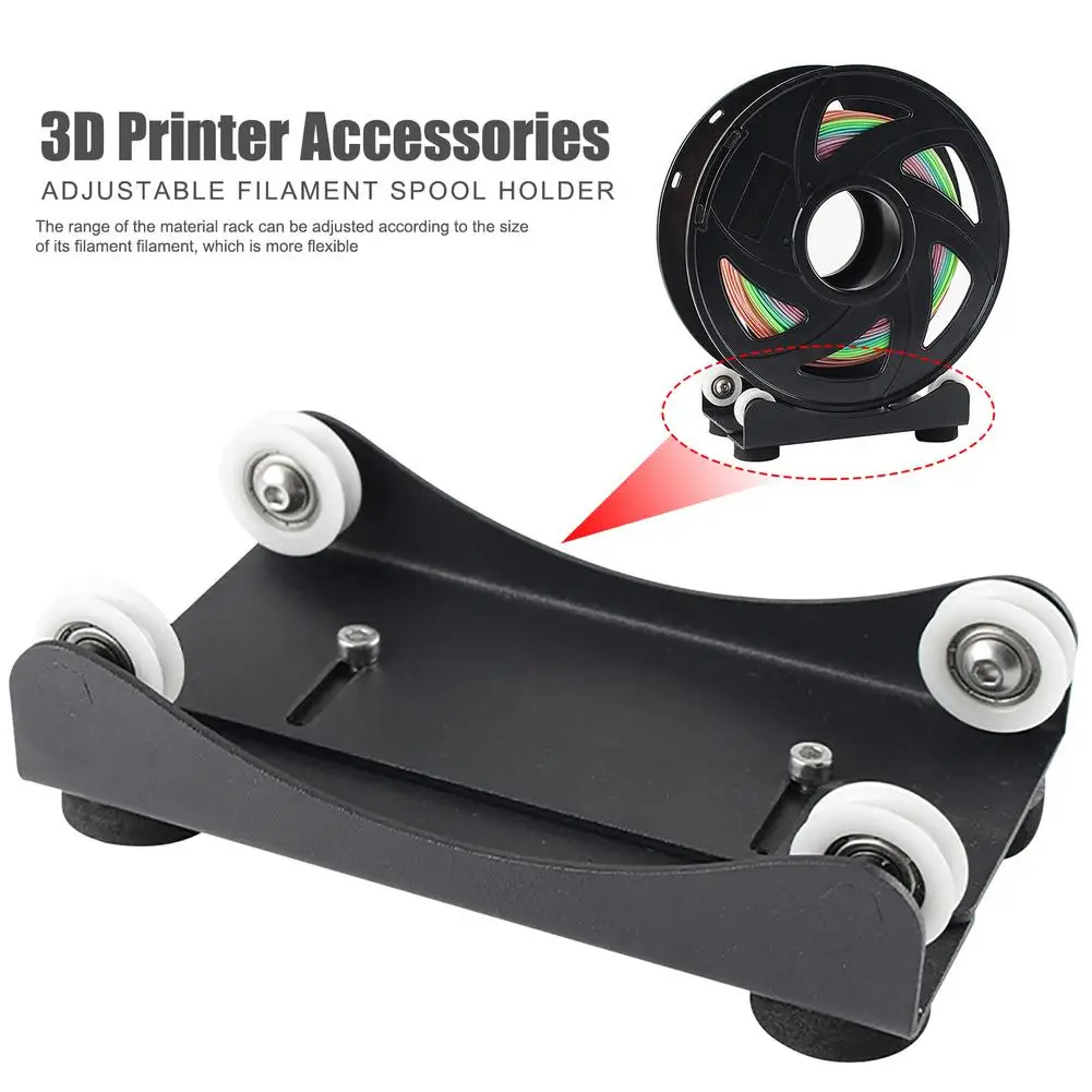 3D Printer Filament Spool Holder Acrylic Material Supplies Tray Fixed Stand Adjustable Rack With Bearing Printer Accessories
3D Printer Filament Spool Holder Acrylic Material Supplies Tray Fixed Stand Adjustable Rack With Bearing Printer Accessories