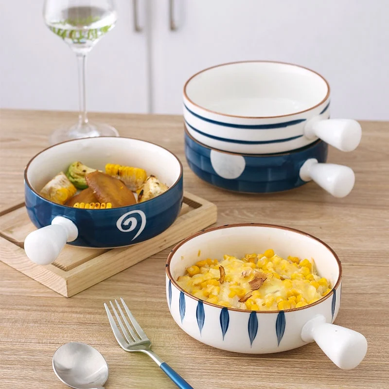 Qingyao Ceramic Breakfast Bowls with Handle Salad Cereal Bowl Soup Noodle Bowls Dessert Cheese Bakeware Microwave Oven Special
Qingyao Ceramic Breakfast Bowls with Handle Salad Cereal Bowl Soup Noodle Bowls Dessert Cheese Bakeware Microwave Oven Special