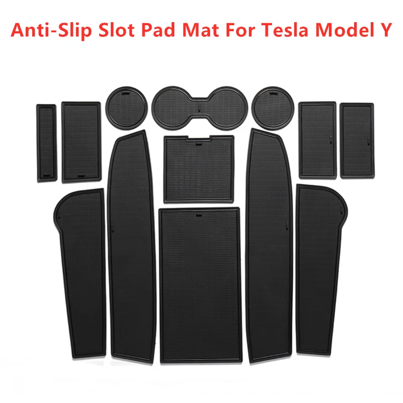 13Pcs/Set Anti-Slip Gate Slot Rubber Cup Holder Pad Door Mat Door Slot Pad Accessories For Tesla Model Y
13Pcs/Set Anti-Slip Gate Slot Rubber Cup Holder Pad Door Mat Door Slot Pad Accessories For Tesla Model Y