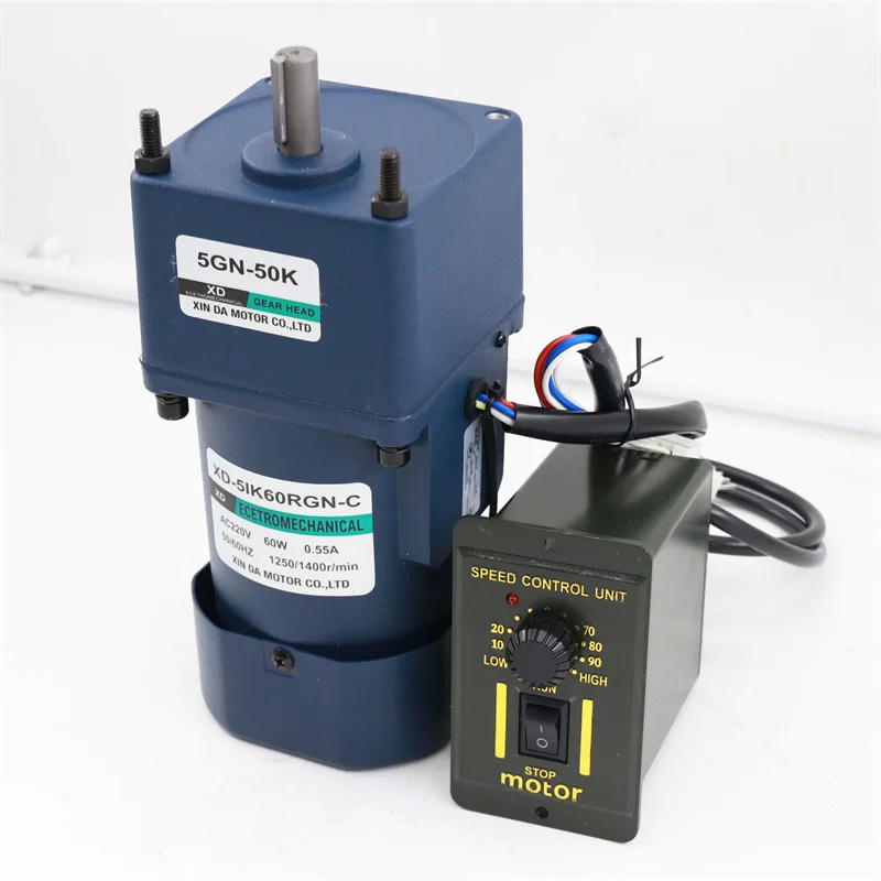 60W 220V AC Gear Регулируемая скорость двигателя обратимый электродвигатель однофазный с контроллером скорости
60W 220V AC Gear Регулируемая скорость двигателя обратимый электродвигатель однофазный с контроллером скорости