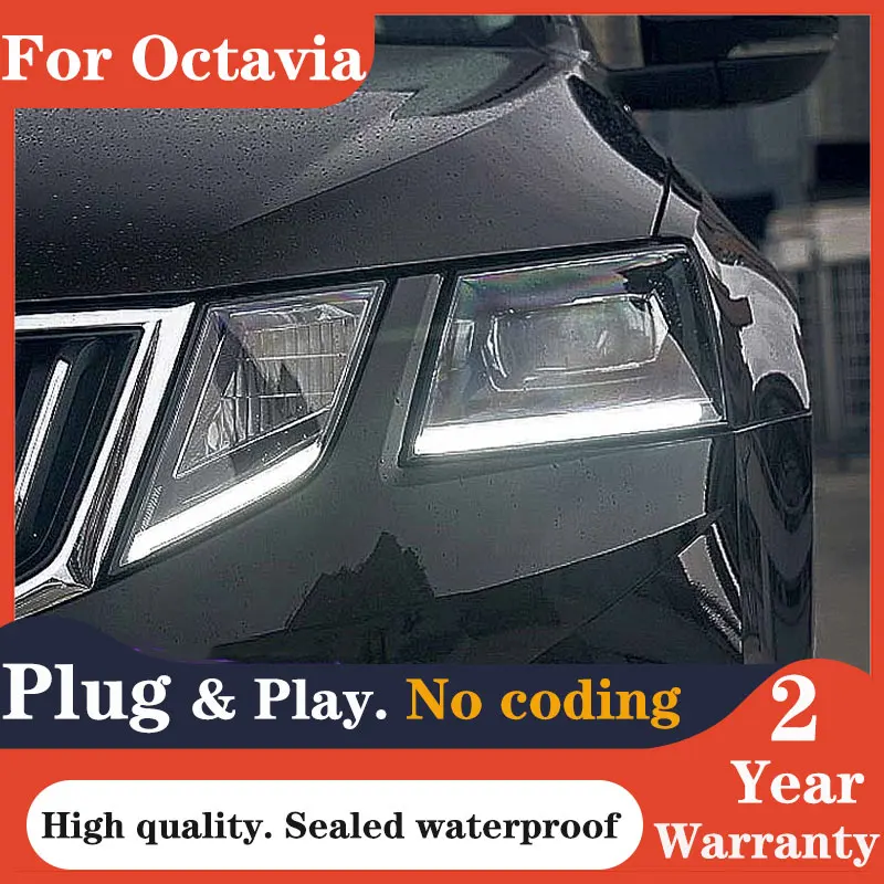 Автомобильный Стайлинг, фара для Skoda Octavia, 2018-2020, новая светодиодная фара Octavia, DRL, светодиодные линзы проектора, автоаксессуары
Автомобильный Стайлинг, фара для Skoda Octavia, 2018-2020, новая светодиодная фара Octavia, DRL, светодиодные линзы проектора, автоаксессуары