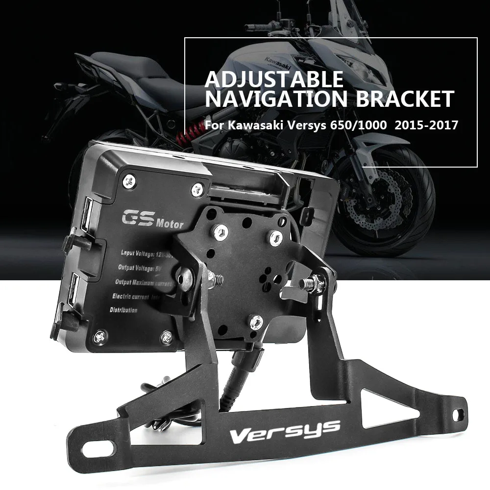 Motorcycle Accessories GPS navigation bracket Supporter Holder for Kawasaki Versys 650 Versys 1000 Versys650 MY 2015 2016 2017
Motorcycle Accessories GPS navigation bracket Supporter Holder for Kawasaki Versys 650 Versys 1000 Versys650 MY 2015 2016 2017