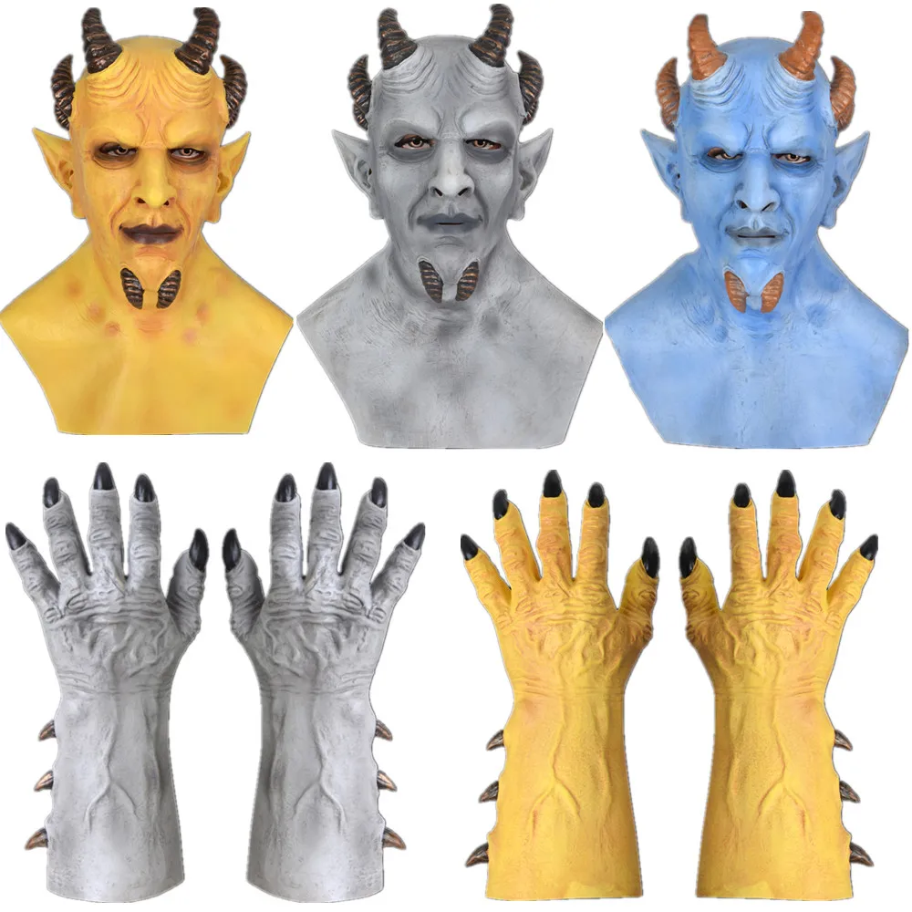 Devil Sin of Pride Mask Gloves Latex Cosplay Costume Horn Demon Masks Halloween Party Prop
Devil Sin of Pride Mask Gloves Latex Cosplay Costume Horn Demon Masks Halloween Party Prop