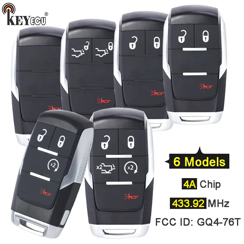 KEYECU 433.92MHz 4A Chip GQ4-76T 68374993 68381171 68375455 68365299 68365327 68375457 Remote Key Fob RAM 2500 3500 4500 5500
KEYECU 433.92MHz 4A Chip GQ4-76T 68374993 68381171 68375455 68365299 68365327 68375457 Remote Key Fob RAM 2500 3500 4500 5500