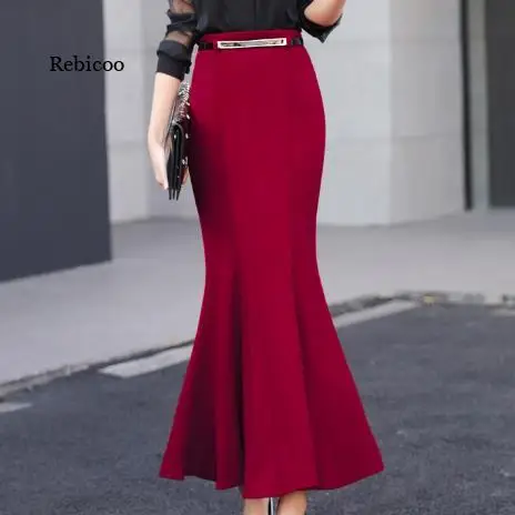 Autumn Winter package hip Vintage Long Mermaid Skirt Women Elegant office lady trumpet Skirts With Free Belt 3XL
Autumn Winter package hip Vintage Long Mermaid Skirt Women Elegant office lady trumpet Skirts With Free Belt 3XL