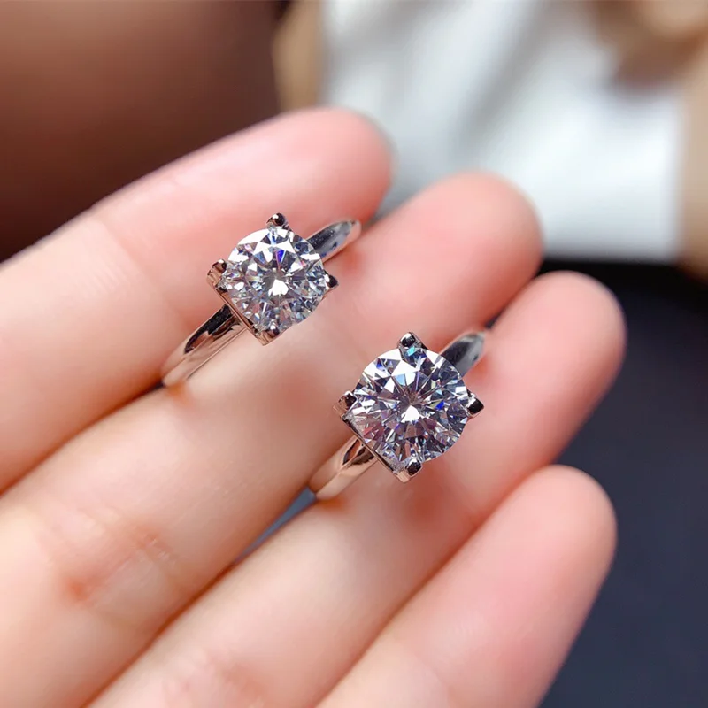 Moissanite Ring 1CT 2CT VVS Lab Diamond Fine Jewelry with Certificate Women Wedding Anniversary Gift Real 925 Sterling Silver
Moissanite Ring 1CT 2CT VVS Lab Diamond Fine Jewelry with Certificate Women Wedding Anniversary Gift Real 925 Sterling Silver