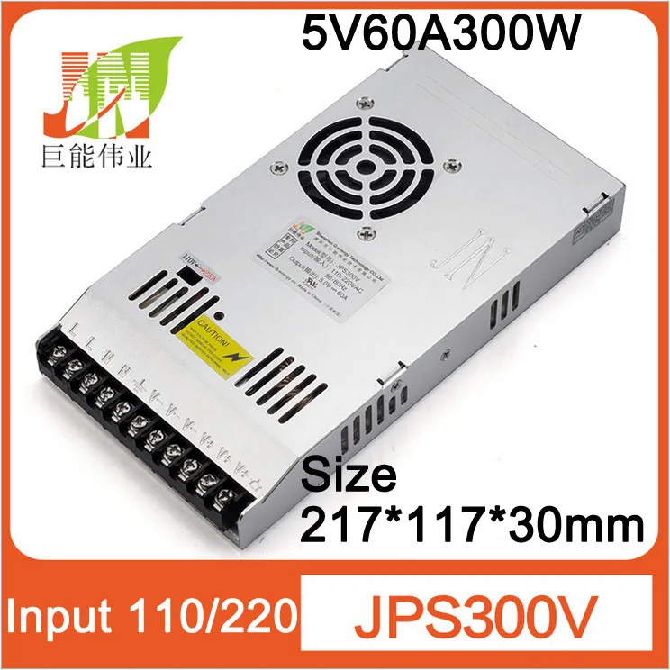Ultrathin LED display power supply 5V60A300W, Input 115Vac&230Vac,Suitable for outdoor and indoor P3 P4 P5 P6 P8 P10 led display
Ultrathin LED display power supply 5V60A300W, Input 115Vac&230Vac,Suitable for outdoor and indoor P3 P4 P5 P6 P8 P10 led display