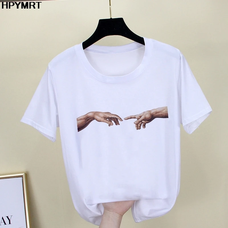 Harajuku Funny Michelangelo Print Short Sleeve T-Shirt female Large Size Loose O-neck Casual Women TShirt clothes new summer tee
Harajuku Funny Michelangelo Print Short Sleeve T-Shirt female Large Size Loose O-neck Casual Women TShirt clothes new summer tee
