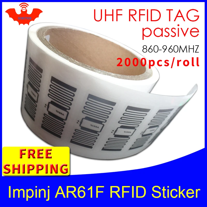 RFID tag UHF sticker impinj MonzaR6 AR61F EPC6C wet inlay 915m868mhz860-960MHZ 2000pcs free shipping adhesive passive RFID label
RFID tag UHF sticker impinj MonzaR6 AR61F EPC6C wet inlay 915m868mhz860-960MHZ 2000pcs free shipping adhesive passive RFID label
