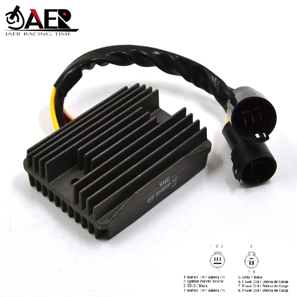 SH689-12 Motorcycle Voltage Regulator Rectifier for Kawasaki NINJA ZX9R 2000-2004 ZX12R Ninja 2000-2005
SH689-12 Motorcycle Voltage Regulator Rectifier for Kawasaki NINJA ZX9R 2000-2004 ZX12R Ninja 2000-2005