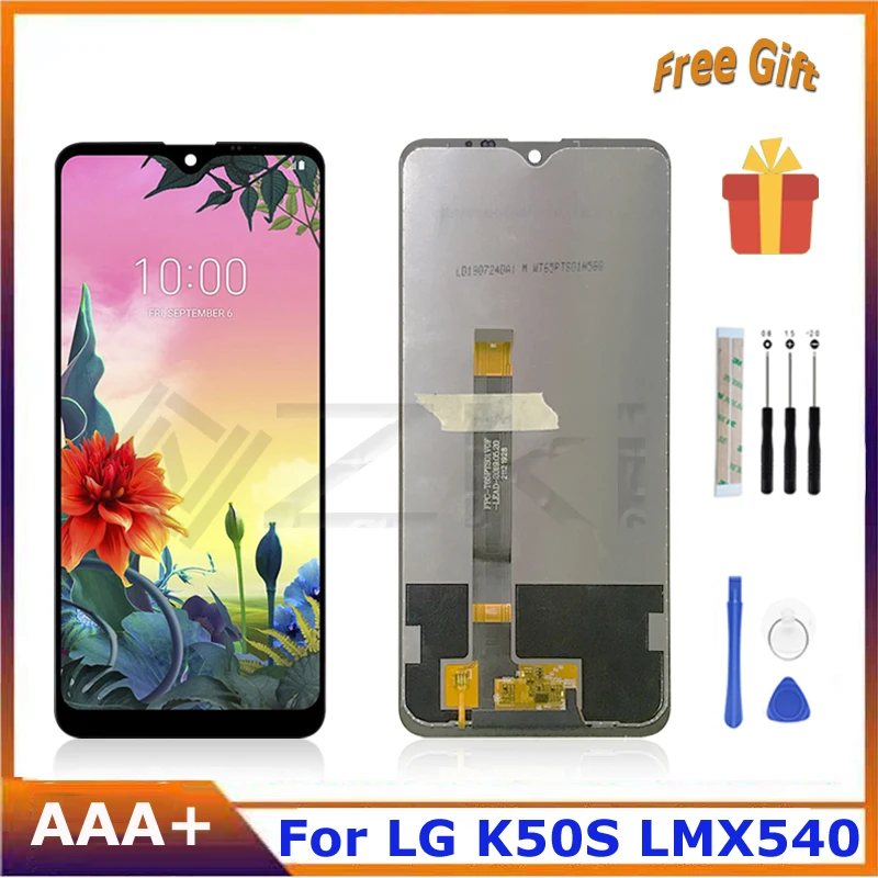 ЖК-дисплей 6,5 дюйма для LG K50S, панель с цифровым преобразователем, стеклянный сенсорный экран с рамкой, запасные части, компактная фотография
ЖК-дисплей 6,5 дюйма для LG K50S, панель с цифровым преобразователем, стеклянный сенсорный экран с рамкой, запасные части, компактная фотография