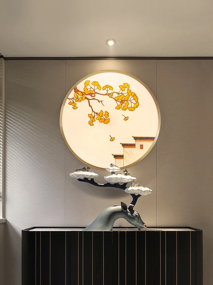 Круглая настенная лампа GY Zen, креативный фон для гостиной, спальни, чайной, коридора, настенные китайские фрески
Круглая настенная лампа GY Zen, креативный фон для гостиной, спальни, чайной, коридора, настенные китайские фрески