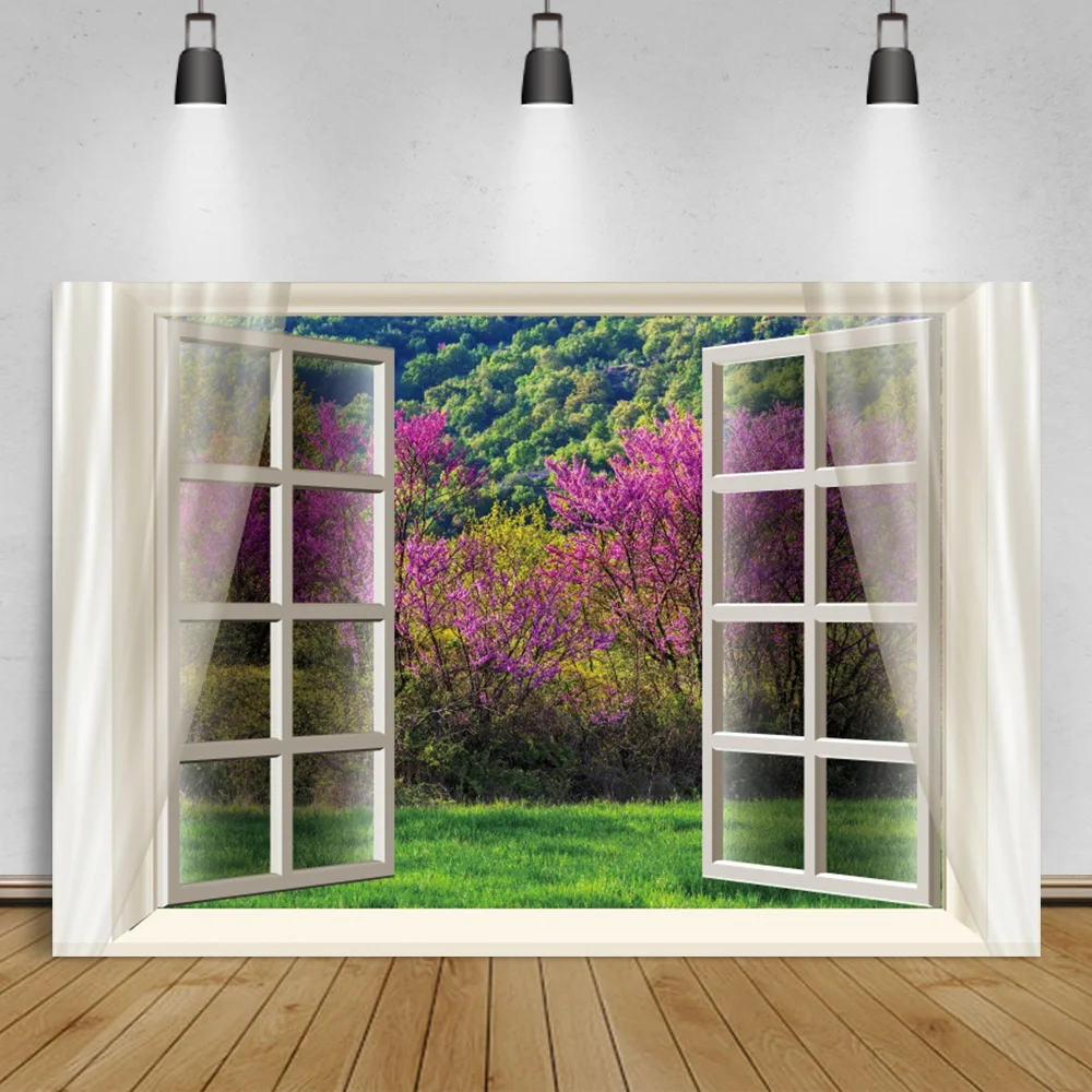 Laeacco Window View Room Spring Green Tree Grassland Scenic Curtain Poster Pattern Backdrop For Photography Photo Background
Laeacco Window View Room Spring Green Tree Grassland Scenic Curtain Poster Pattern Backdrop For Photography Photo Background