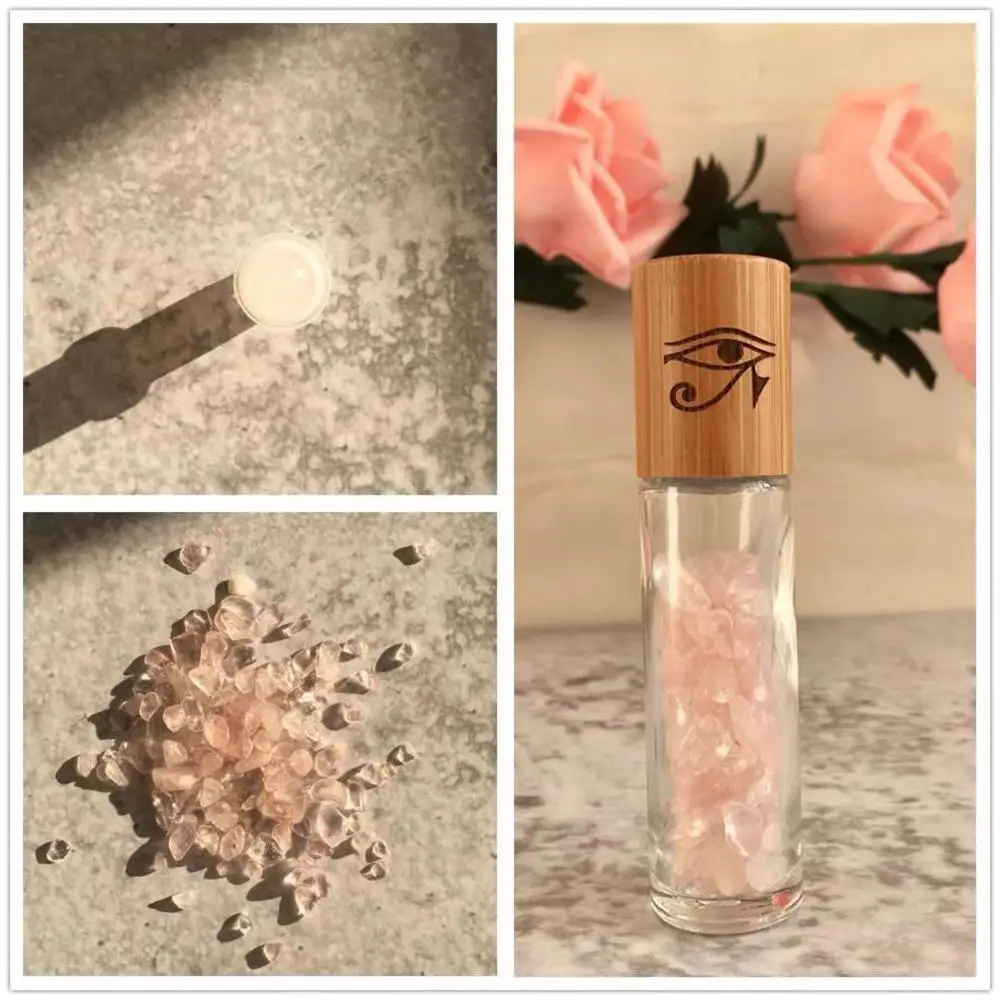 Engraving logo 10ml Glass Crystal Stone Oil Gemstone Rollers Facial Slimming Massage Essential Roller Bottle wood lids
Engraving logo 10ml Glass Crystal Stone Oil Gemstone Rollers Facial Slimming Massage Essential Roller Bottle wood lids