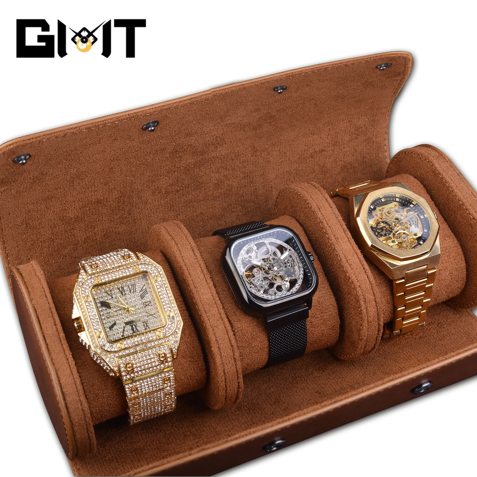 3 Slots Brown Watch Boxes Storage Organizer Box Portable Leather Watch Case Holder Collector High Quality Gift For Men Women
3 Slots Brown Watch Boxes Storage Organizer Box Portable Leather Watch Case Holder Collector High Quality Gift For Men Women
