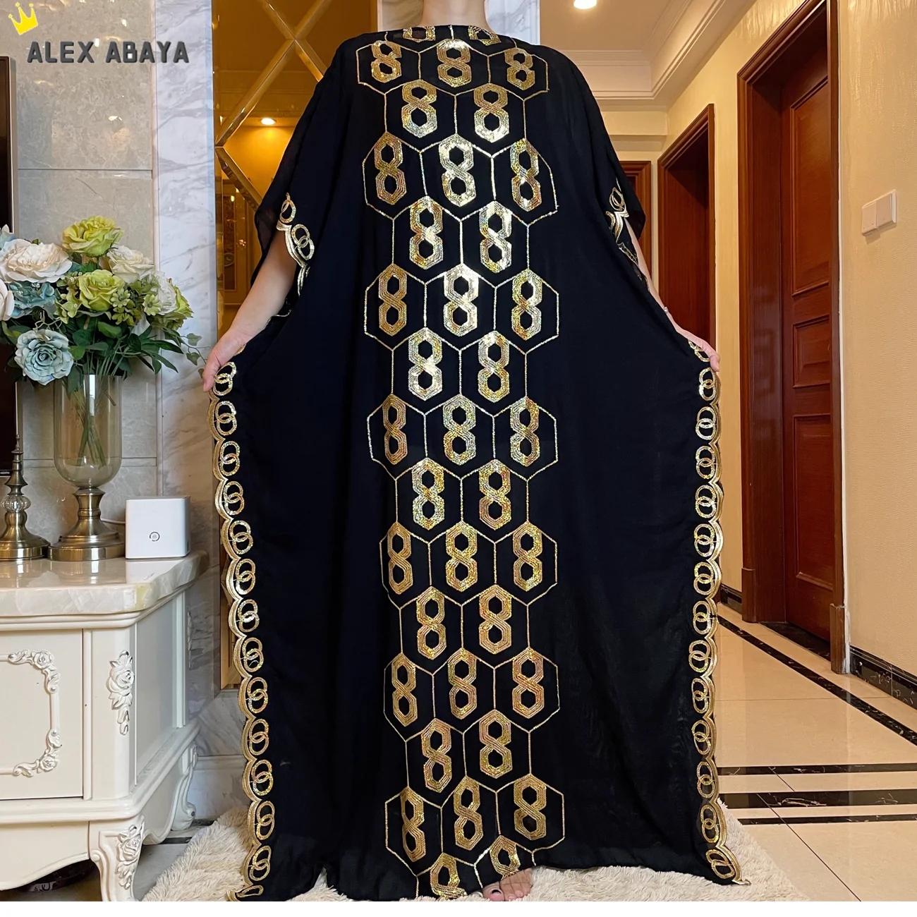 Abaya-long dress with sequins and embroidery for women, Muslim dress, Dubai, Moroccan kaftan, Turkish Islamic clothing, new mode
Abaya-long dress with sequins and embroidery for women, Muslim dress, Dubai, Moroccan kaftan, Turkish Islamic clothing, new mode