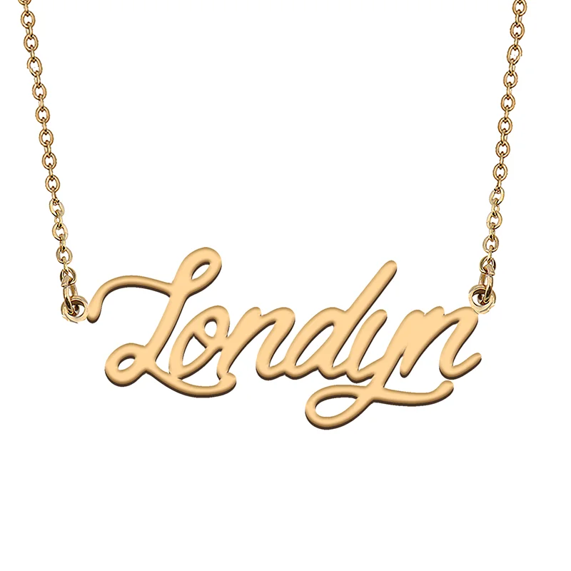 Londyn Custom Name Necklace Customized Pendant Choker Personalized Jewelry Gift for Women Girls Friend Christmas Present
Londyn Custom Name Necklace Customized Pendant Choker Personalized Jewelry Gift for Women Girls Friend Christmas Present