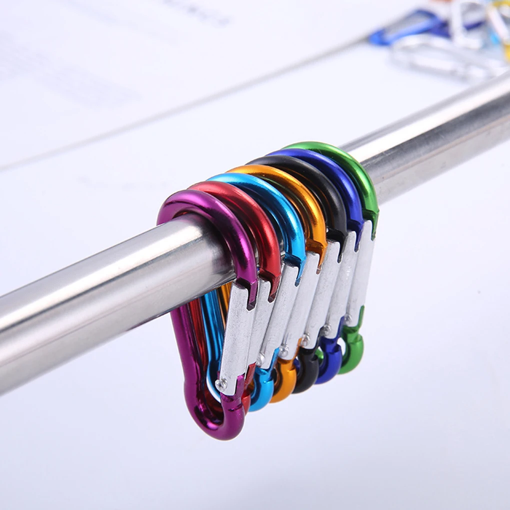 5pcs Climbing Button Carabiner D-Ring Clip Camping Hiking Hook Outdoor Sports Multi Colors Aluminium Safety Buckle Keychain
5pcs Climbing Button Carabiner D-Ring Clip Camping Hiking Hook Outdoor Sports Multi Colors Aluminium Safety Buckle Keychain