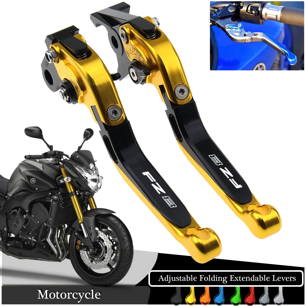 Laser Logo FZ8 Gold+Titanium New CNC Folding Extendable Motorcycle Brake Clutch Levers for Yamaha FZ8 2011 2012 2013 2014 2015
Laser Logo FZ8 Gold+Titanium New CNC Folding Extendable Motorcycle Brake Clutch Levers for Yamaha FZ8 2011 2012 2013 2014 2015