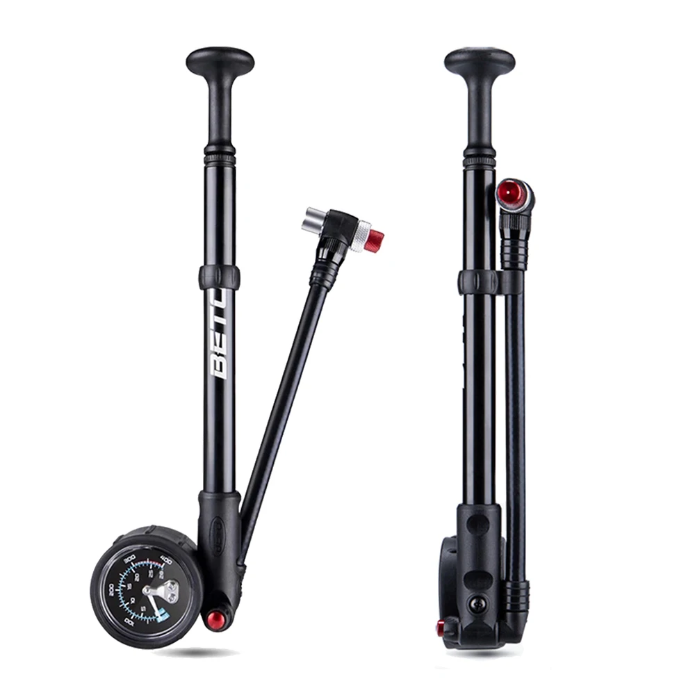 Portable Pump High-pressure Bike Air Shock Pump with Lever & Gauge for Fork & Rear Suspension MTB Bike Tire Air Inflator Valve
Portable Pump High-pressure Bike Air Shock Pump with Lever & Gauge for Fork & Rear Suspension MTB Bike Tire Air Inflator Valve