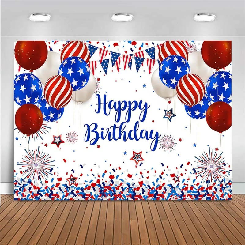 Birthday Backdrop American Flag Balloons Fireworks Birthday Party Photography Backdrop Customized Photo Background Photo Studio
Birthday Backdrop American Flag Balloons Fireworks Birthday Party Photography Backdrop Customized Photo Background Photo Studio