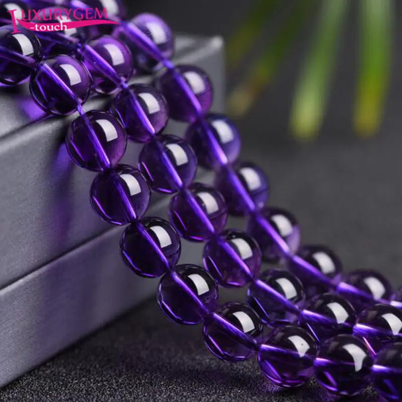 Natural Deep Purple Crystal Stone Round Loose Spacer Smooth Beads 6/8/10mm DIY Jewelry Accessory 38cm sk72
Natural Deep Purple Crystal Stone Round Loose Spacer Smooth Beads 6/8/10mm DIY Jewelry Accessory 38cm sk72