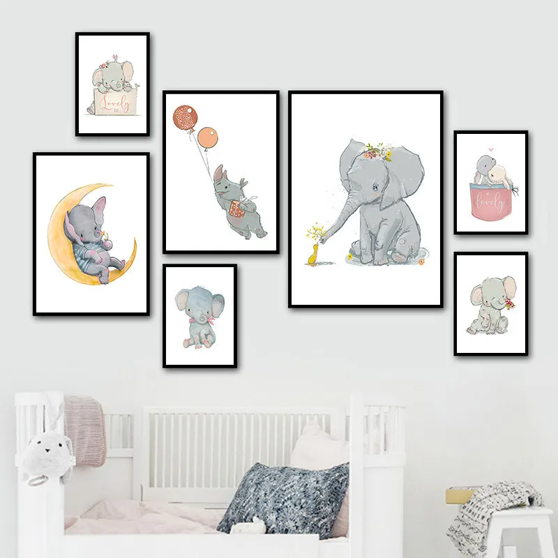 Elephant Lion Giraffe Nordic Cartoon Art Canvas Painting Prints Animals Posters Nursery Home Decor Wall For Baby Bedroom
Elephant Lion Giraffe Nordic Cartoon Art Canvas Painting Prints Animals Posters Nursery Home Decor Wall For Baby Bedroom