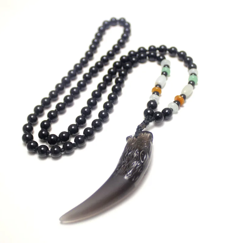 Men Necklace Powerful Crystal wolf teeth Pendant Necklace Energy Jewelry Amulets Necklace For Men
Men Necklace Powerful Crystal wolf teeth Pendant Necklace Energy Jewelry Amulets Necklace For Men