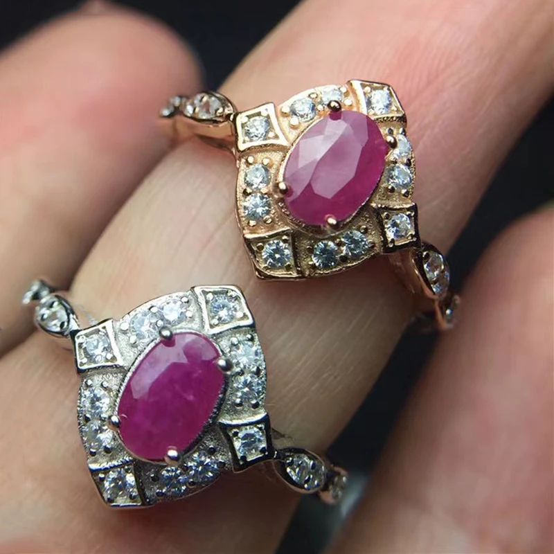 Trendy Oval Natural Myanmar Ruby Ring for Women 100% 925 Sterling Silver Gemstone Ruby Adjustable Ring Wedding Fine Jewelry
Trendy Oval Natural Myanmar Ruby Ring for Women 100% 925 Sterling Silver Gemstone Ruby Adjustable Ring Wedding Fine Jewelry