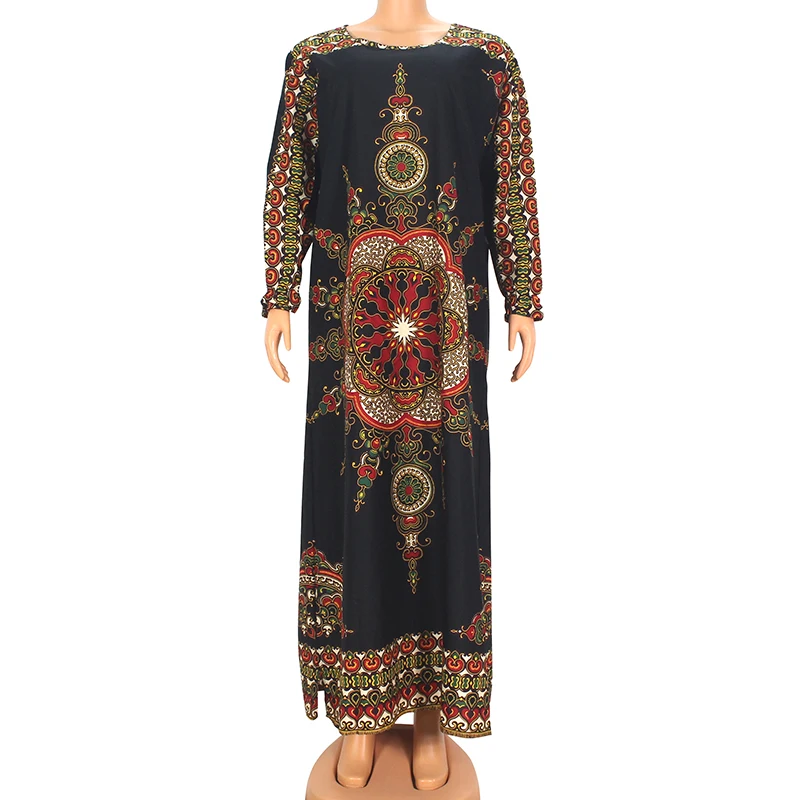 2020 Fashion African Dashiki Print O-Neck Long Sleeve New Design Summer Women Long Dress Fashion Casual Cotton Women Dress
2020 Fashion African Dashiki Print O-Neck Long Sleeve New Design Summer Women Long Dress Fashion Casual Cotton Women Dress