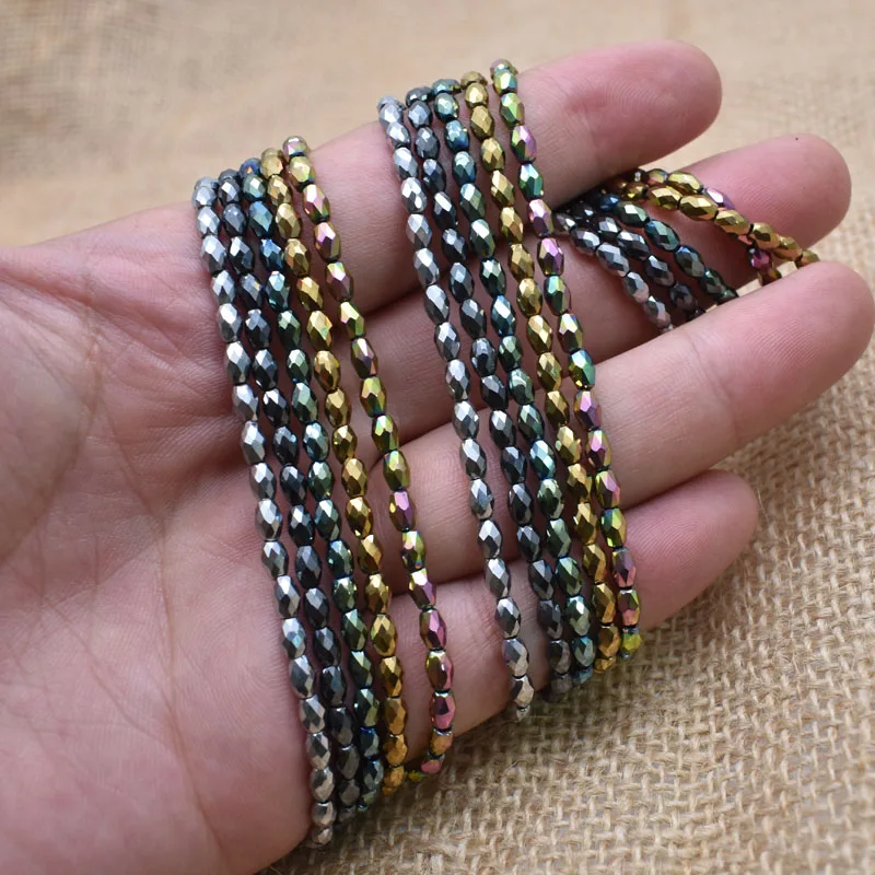 Natural Stone Beads Faceted Shape Round Hematite Beads 15inch 3*5mm Loose Spacer Round Beads For DIY Jewelry Making Bracelet
Natural Stone Beads Faceted Shape Round Hematite Beads 15inch 3*5mm Loose Spacer Round Beads For DIY Jewelry Making Bracelet