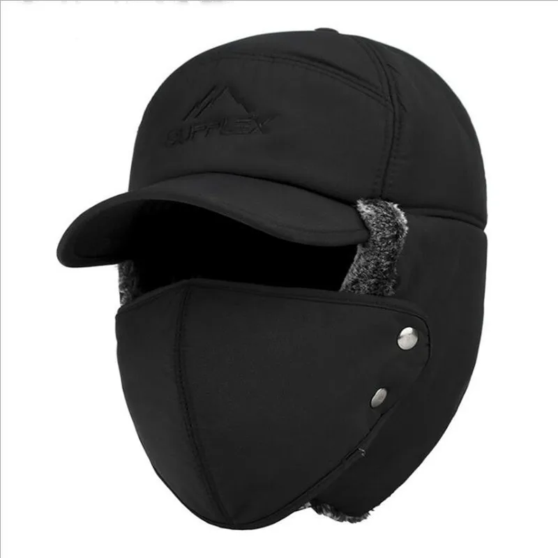 Trend Winter Thermal Bomber Hats Men Women Fashion Ear Protection Face Windproof Ski Cap Velvet Thicken Couple Hat
Trend Winter Thermal Bomber Hats Men Women Fashion Ear Protection Face Windproof Ski Cap Velvet Thicken Couple Hat